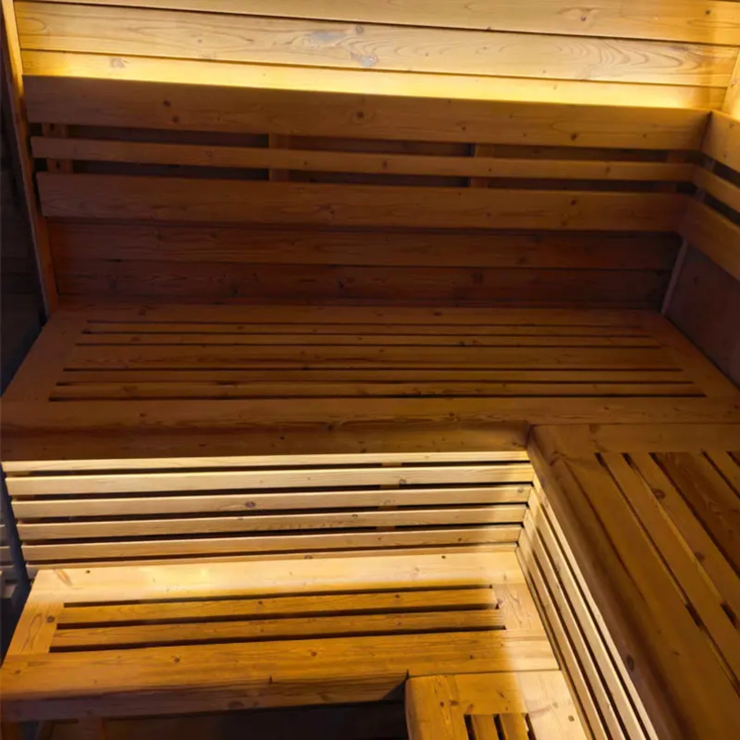 PureTherm | Nightfall Square 4–6 Outdoor Sauna (Thermo Spruce)