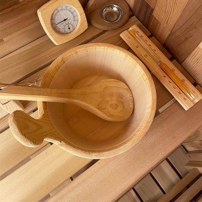 PureTherm | Northwood 4-Person Outdoor Cedar Steam Sauna (Tinted Glass)